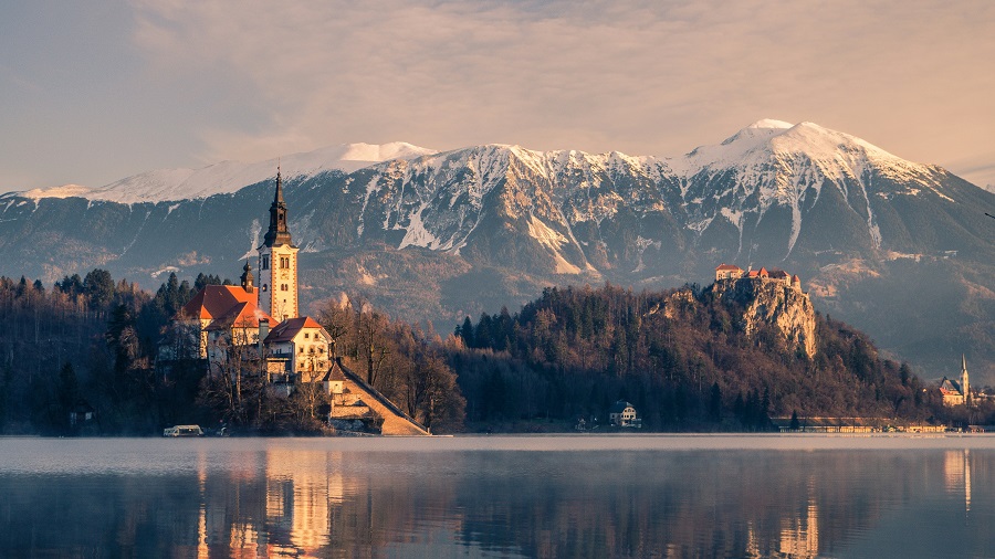 Slovenia Lake Bled mountains