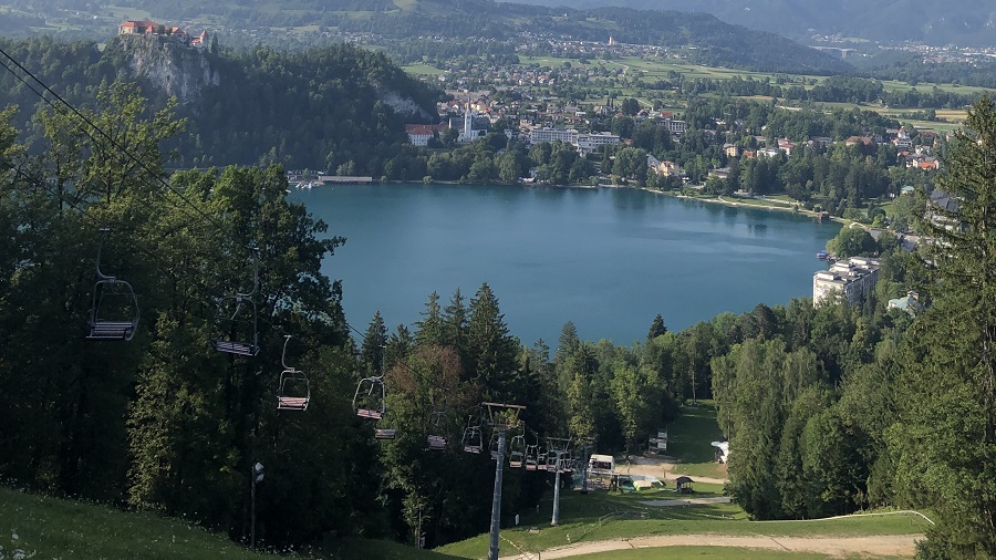 Tobogganing Lake Bled